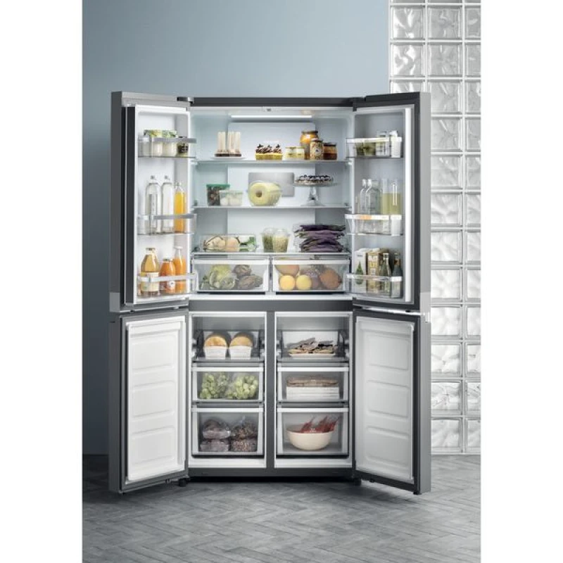 594L Four Door American Fridge Freezer | Hotpoint HQ9B1L1 | Active Fresh Steel - Image 29