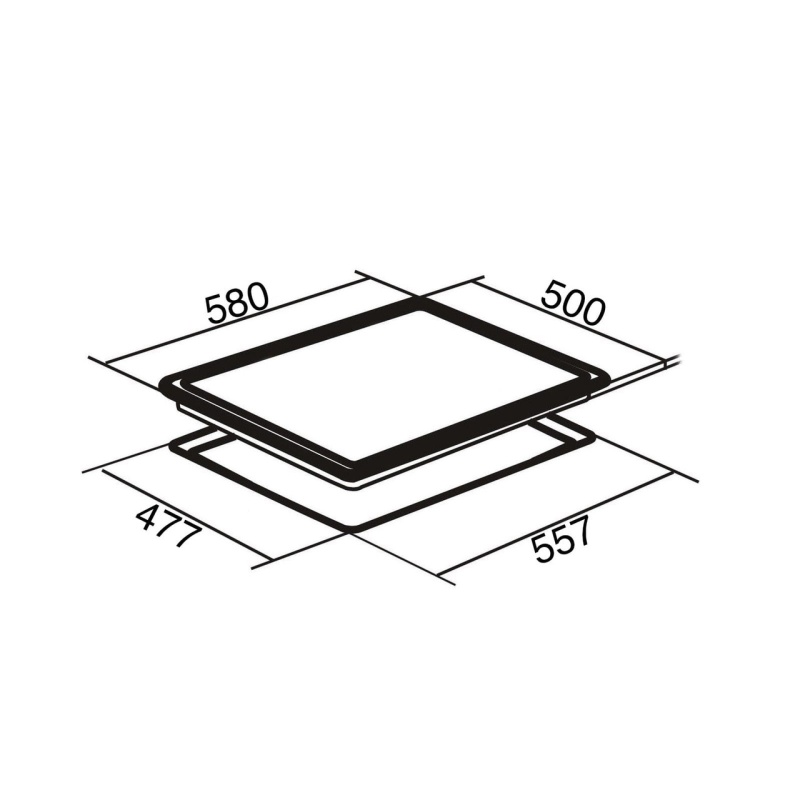 60cm 4 Zone Solid Plate Hob | SIA PHP601SS | Stainless Steel - Image 3