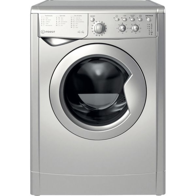 6/5KG EcoTime Washer Dryer | Indesit IWDC65125SUK | F-Rated Silver - Image 25