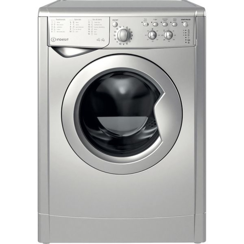 6/5KG EcoTime Washer Dryer | Indesit IWDC65125SUK | F-Rated Silver - Image 26