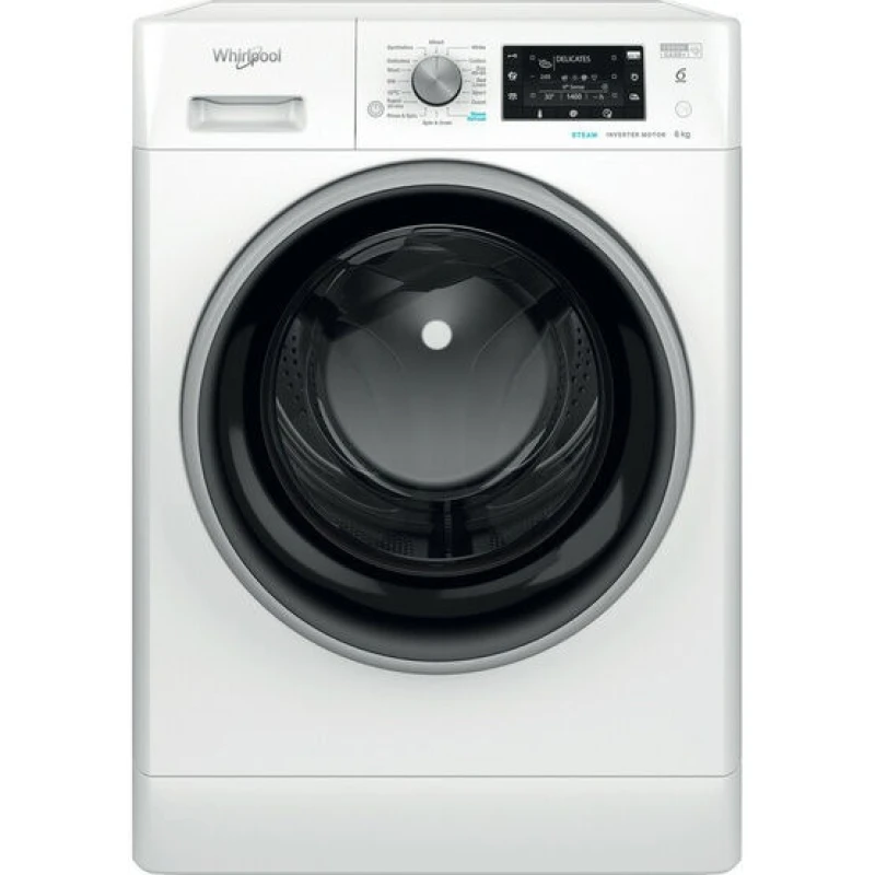 8KG 1400 Spin Washing Machine | Whirlpool FFD8469BSVUK | A Energy Rated