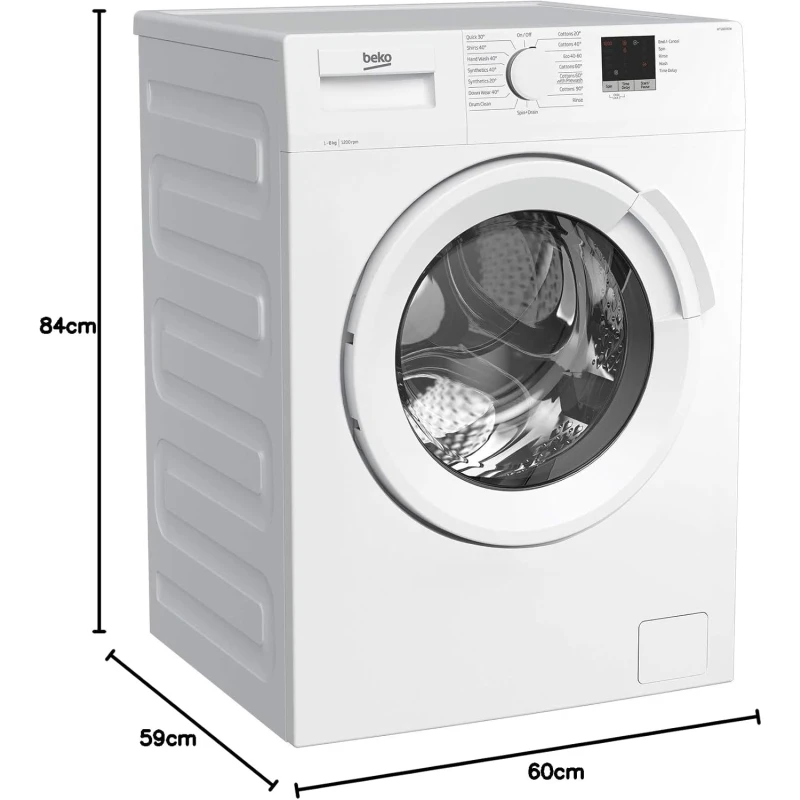 8KG 1200 Spin Washing Machine | Beko WTL82051W | 28-Min Quick Wash - Image 4