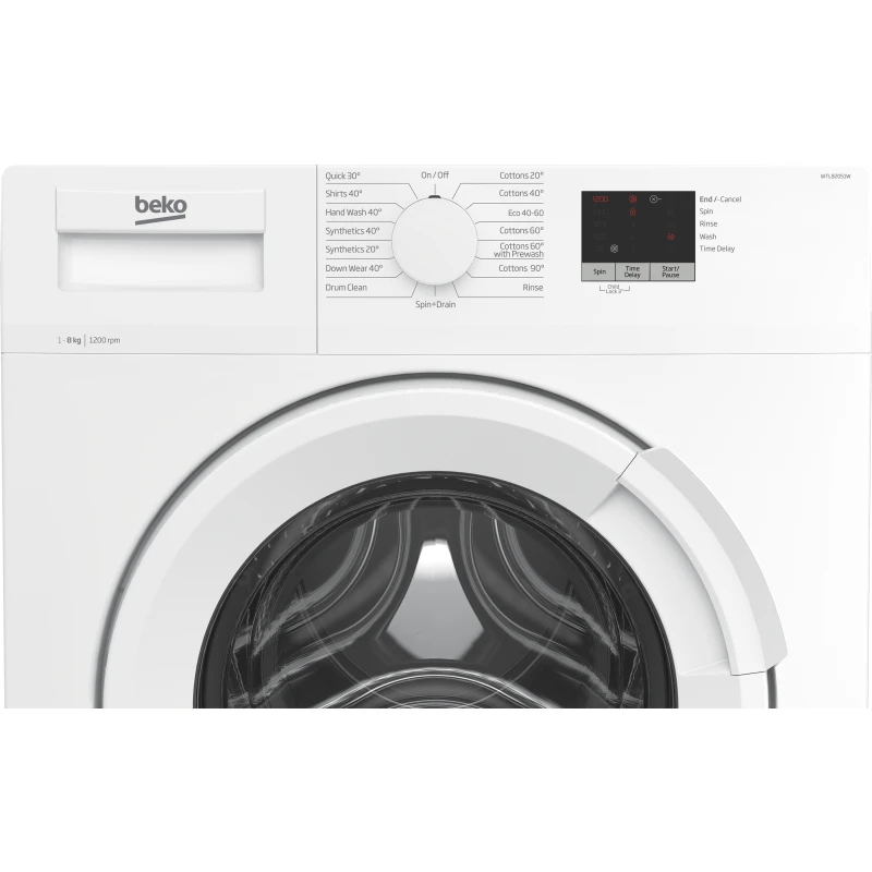 8KG 1200 Spin Washing Machine | Beko WTL82051W | 28-Min Quick Wash - Image 3