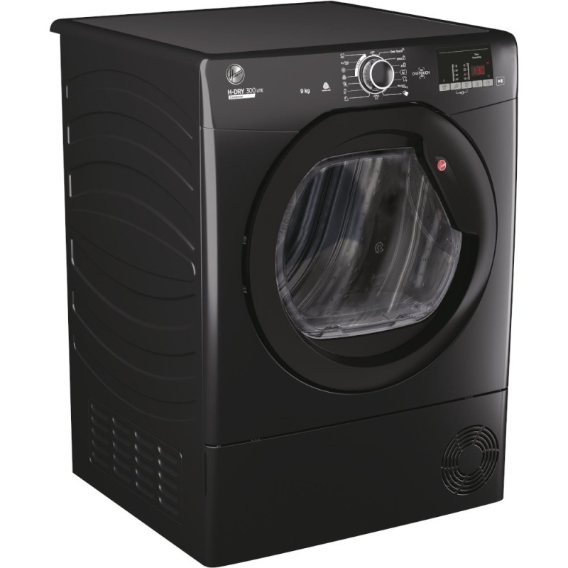 Hoover HLEC9DGB 9Kg Condenser Dryer Black  Sensor Dry