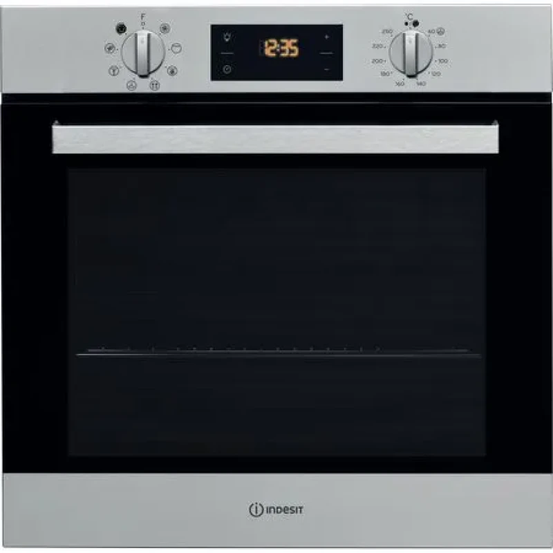 66L Built-In Single Fan Oven | Indesit IFW6340IX | Electric Stainless Steel - Image 9