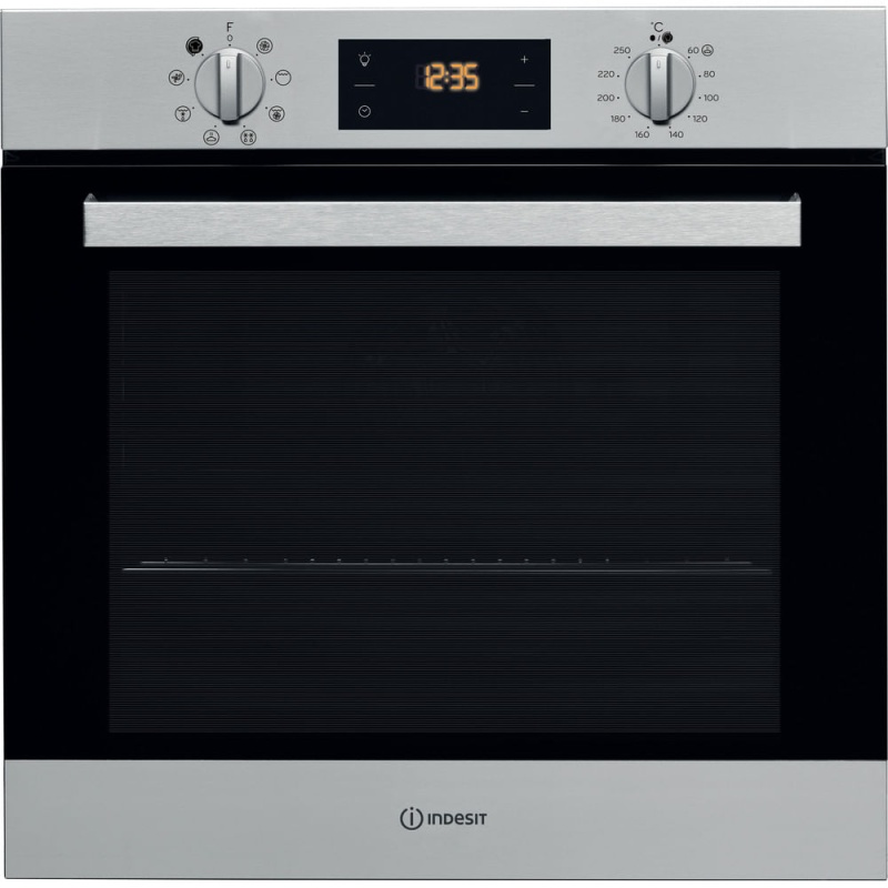 66L Built-In Single Fan Oven | Indesit IFW6340IX | Electric Stainless Steel