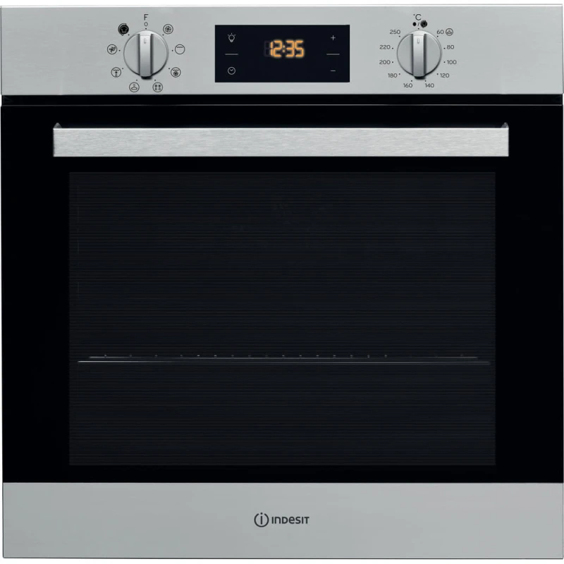 66L Built-In Single Fan Oven | Indesit IFW6340IX | Electric Stainless Steel